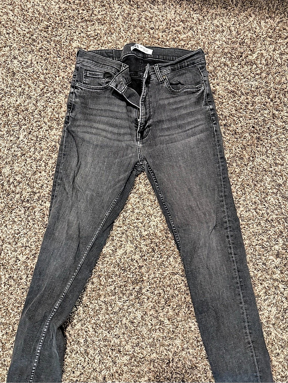 Men's Zara Skinny Jeans in Gray Size 32 Waist